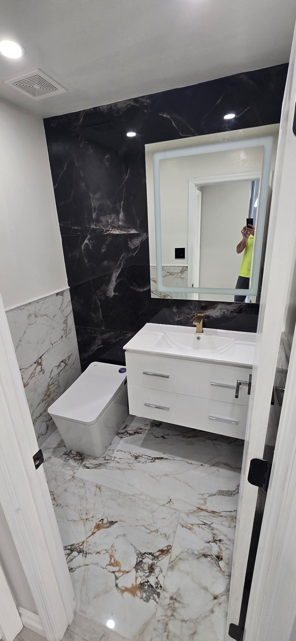 Modern bathroom remodel